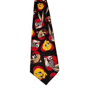 Looney Tunes Mania Vintage 1990s Tie Bugs Bunny Cartoon Funky
